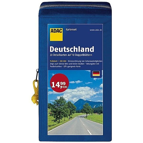 ADAC Karte Deutschland KartenSet 2016/2017, 10 Doppelblätter