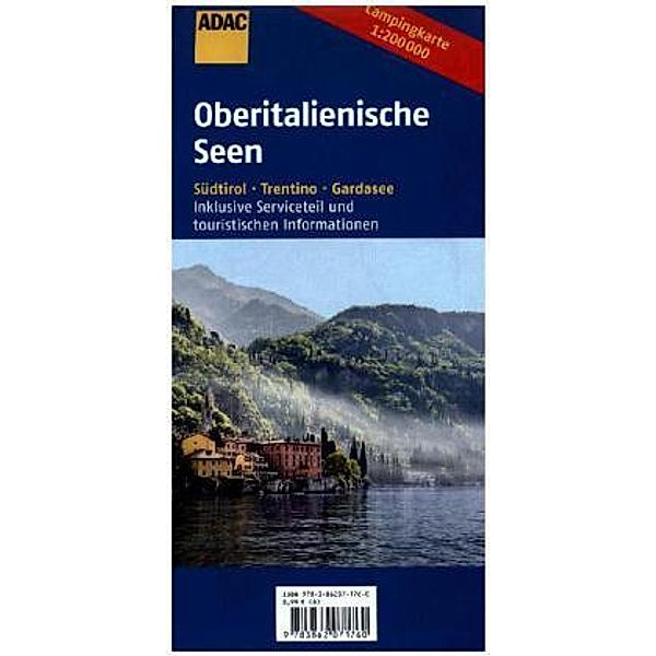 ADAC Karte Oberitalienische Seen, Campingkarte