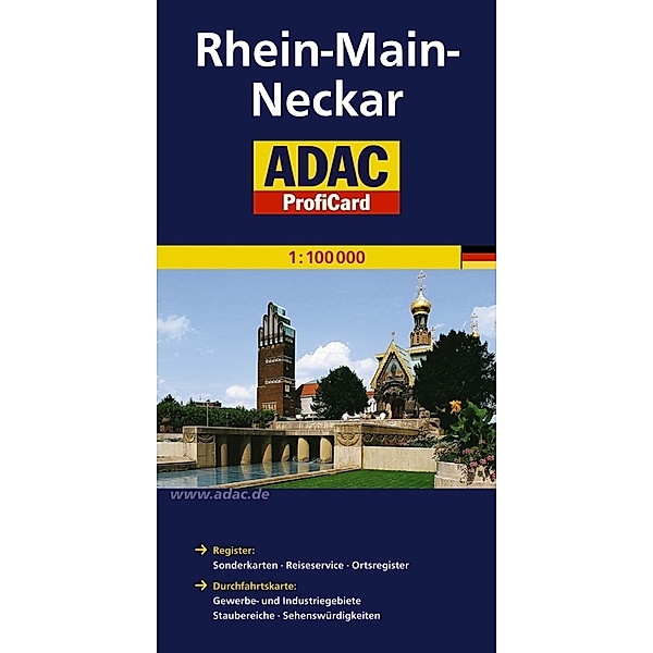 ADAC Karte Rhein-Main-Neckar