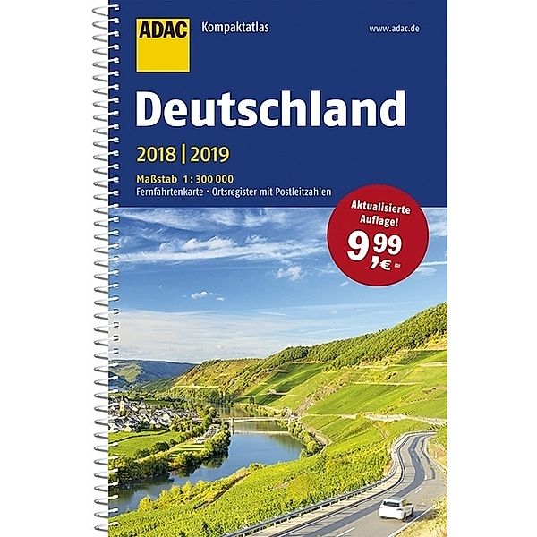 ADAC Kompaktatlas Deutschland 2018/2019 1:300 000