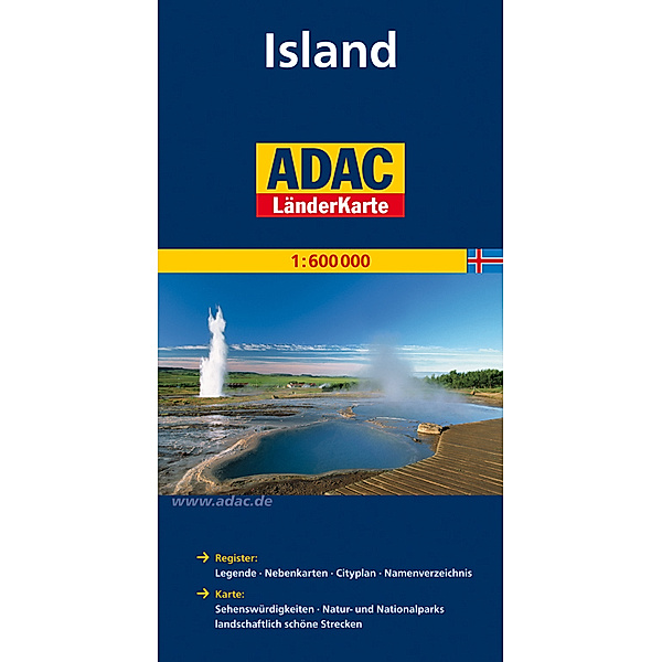 ADAC LänderKarte / ADAC Karte Island