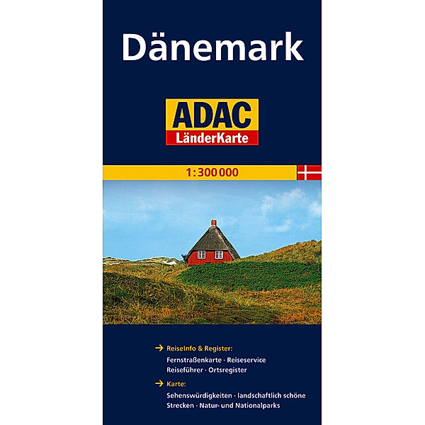 ADAC LänderKarte / ADAC Länderkarte Dänemark 1:300.000