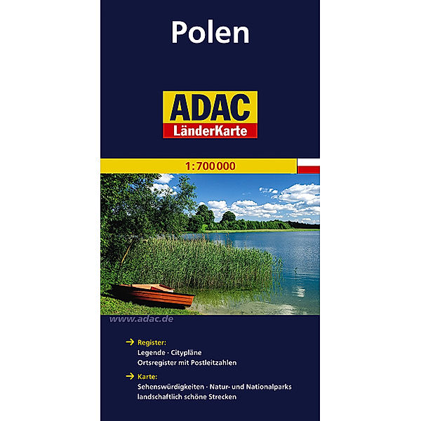 ADAC LänderKarte / ADAC Länderkarte Polen 1:700.000