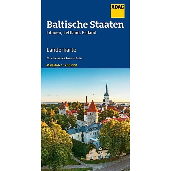 ADAC Länderkarte Baltische Staaten 1:700.000