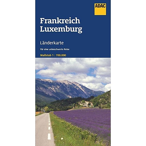 ADAC Länderkarte Frankreich, Luxemburg 1:700.000