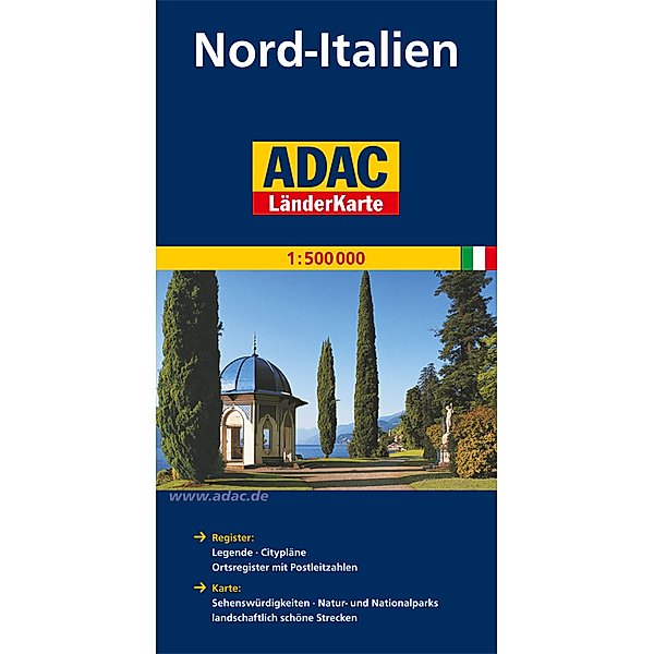 ADAC Länderkarte Italien Nord
