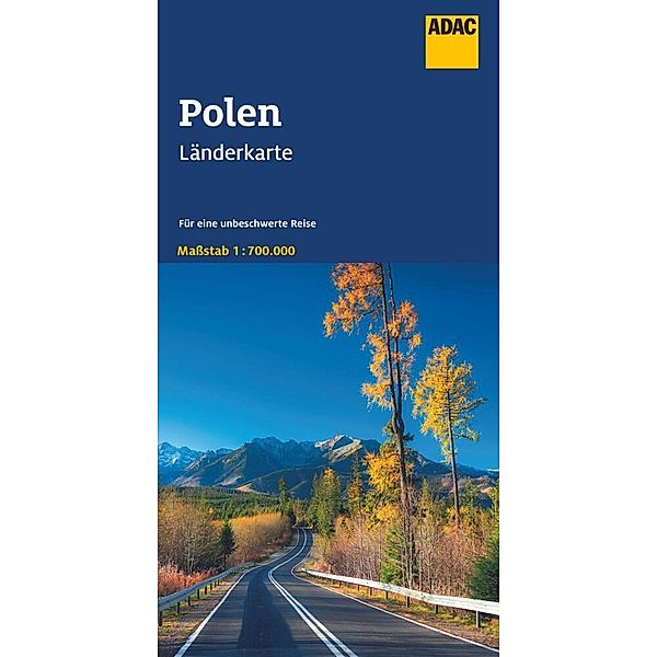 ADAC Länderkarte Polen 1:700.000