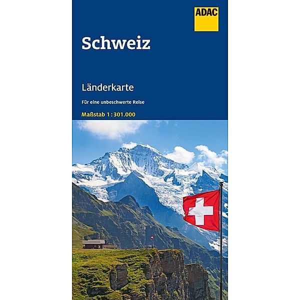 ADAC Länderkarte Schweiz 1:301.000