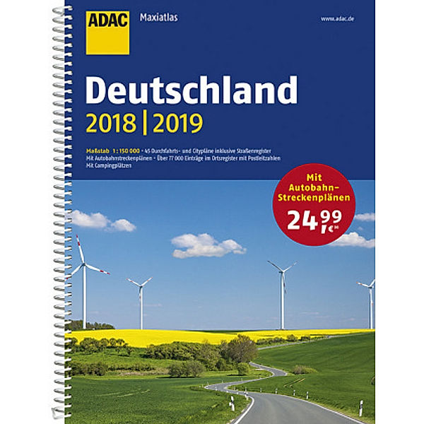 ADAC Maxiatlas Deutschland 2018/2019 1:150 000