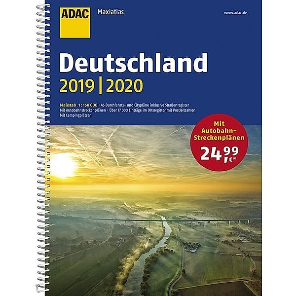 ADAC Maxiatlas Deutschland 2019/2020 1:150 000