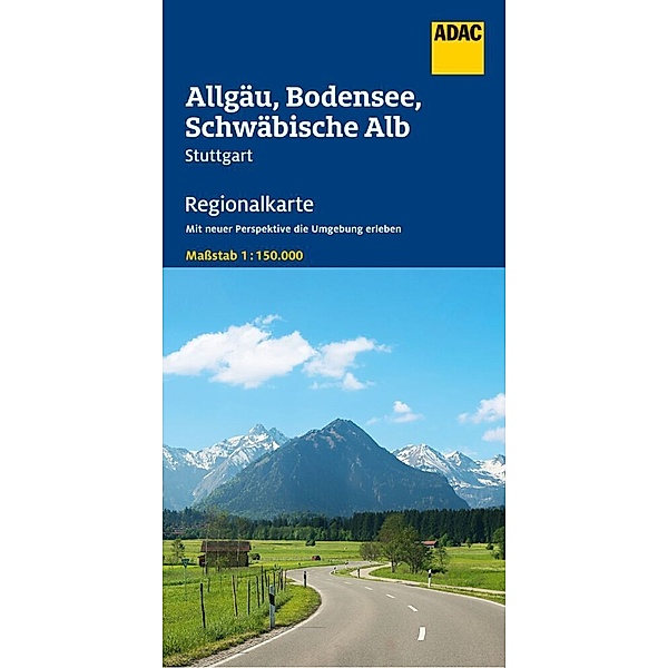 ADAC Regionalkarte 15 Allgäu, Bodensee, Schwäbische Alb 1:150.000