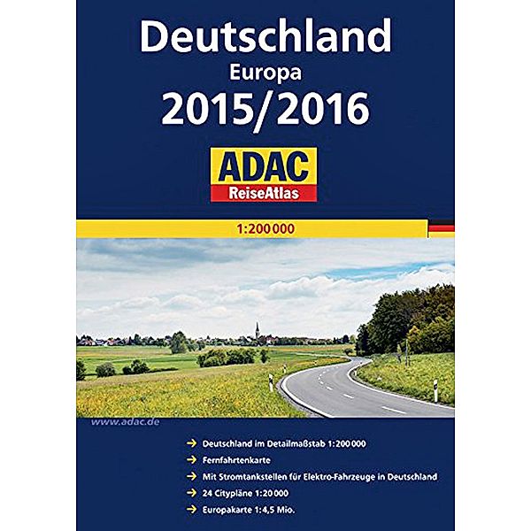 ADAC ReiseAtlas Deutschland, Europa 2015/2016