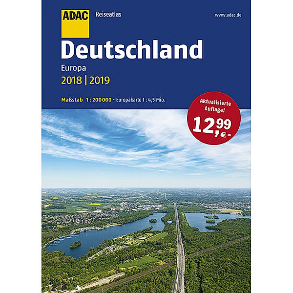 ADAC Reiseatlas Deutschland, Europa 2018/2019 1:200 000