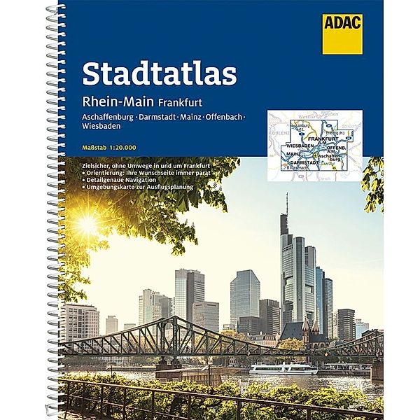 ADAC StadtAtlas / ADAC Stadtatlas Rhein-Main, Frankfurt 1:20.000