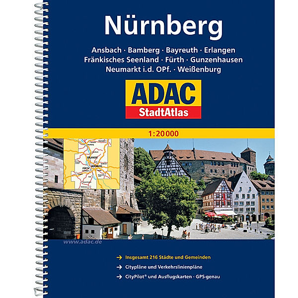 ADAC Stadtatlas Nürnberg 1:20.000