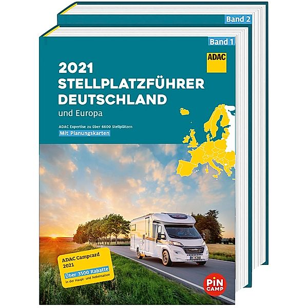 ADAC Stellplatzführer 2021 Deutschland und Europa, 2 Bände