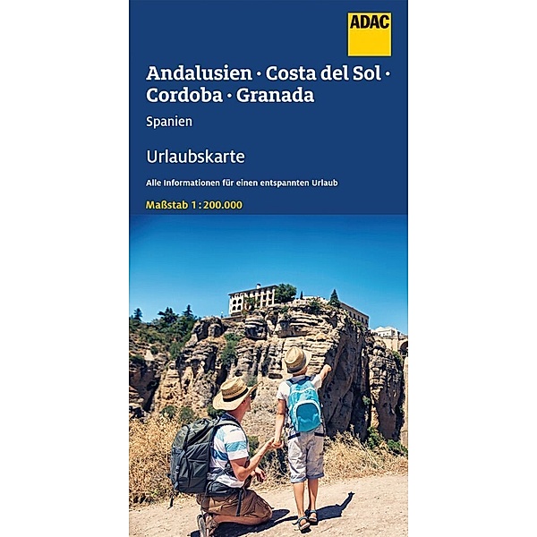 ADAC Urlaubskarte Andalusien, Costa del Sol 1:200.000