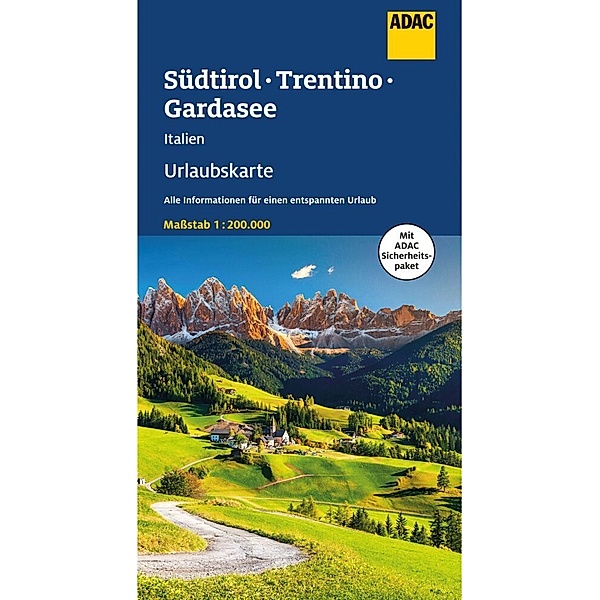 ADAC Urlaubskarte Südtirol, Trentino, Gardasee 1:200.000