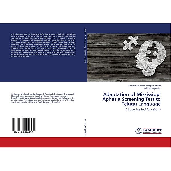 Adaptation of Mississippi Aphasia Screening Test to Telugu Language, Cherukupalli Shambulingam Swathi, Kankipati Nagender