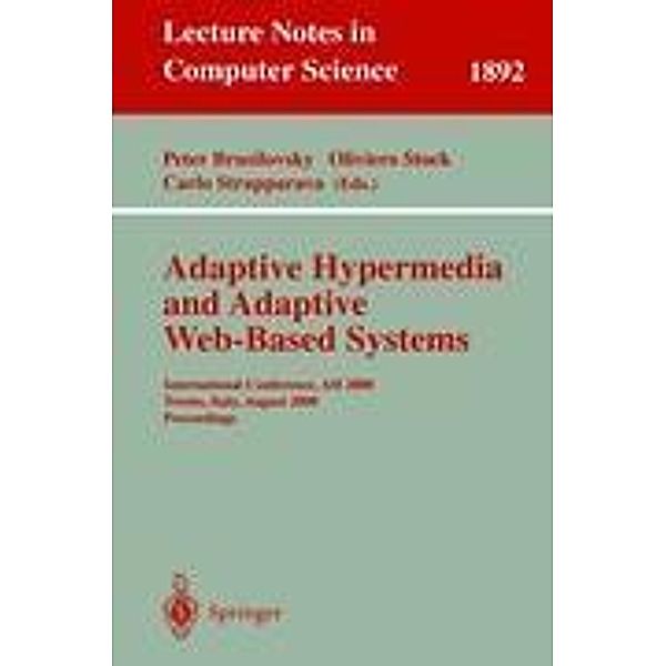 Adaptive Hypermedia and Adaptive Web-Based Systems