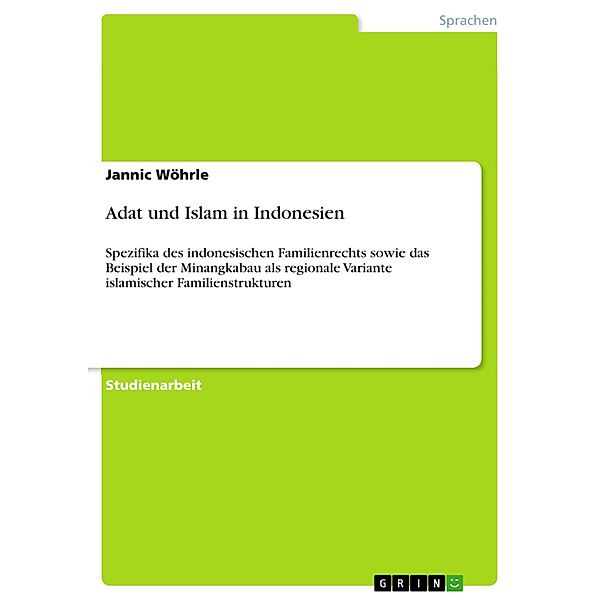 Adat und Islam in Indonesien, Jannic Wöhrle