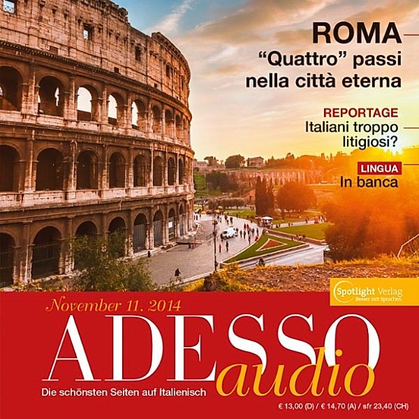 ADESSO Audio - Italienisch lernen Audio - Auf der Bank, Spotlight Verlag