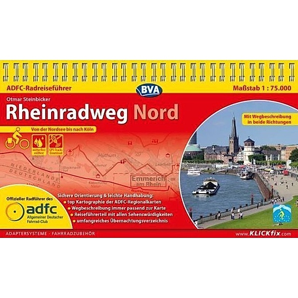 ADFC Radführer / ADFC-Radreiseführer Rheinradweg Nord, Otmar Steinbicker