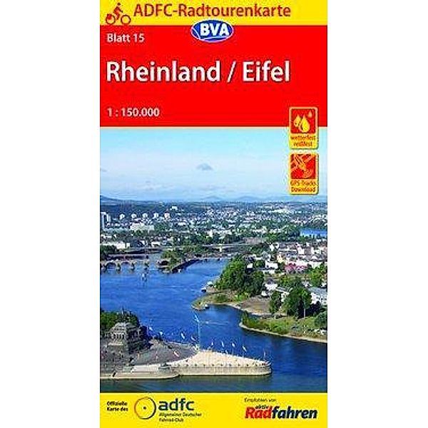 ADFC-Radtourenkarte 15 Rheinland /Eifel