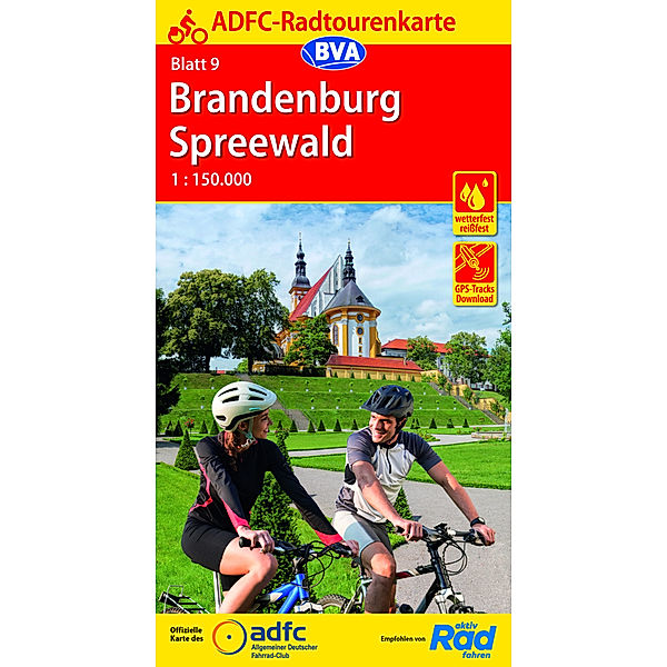 ADFC-Radtourenkarte 9 Brandenburg Spreewald 1:150.000, reiß- und wetterfest, GPS-Tracks Download