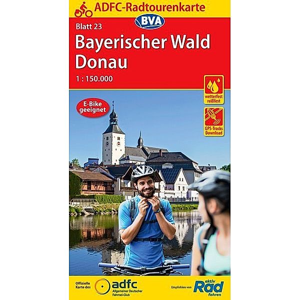 ADFC-Radtourenkarte Bayerischer Wald Donau