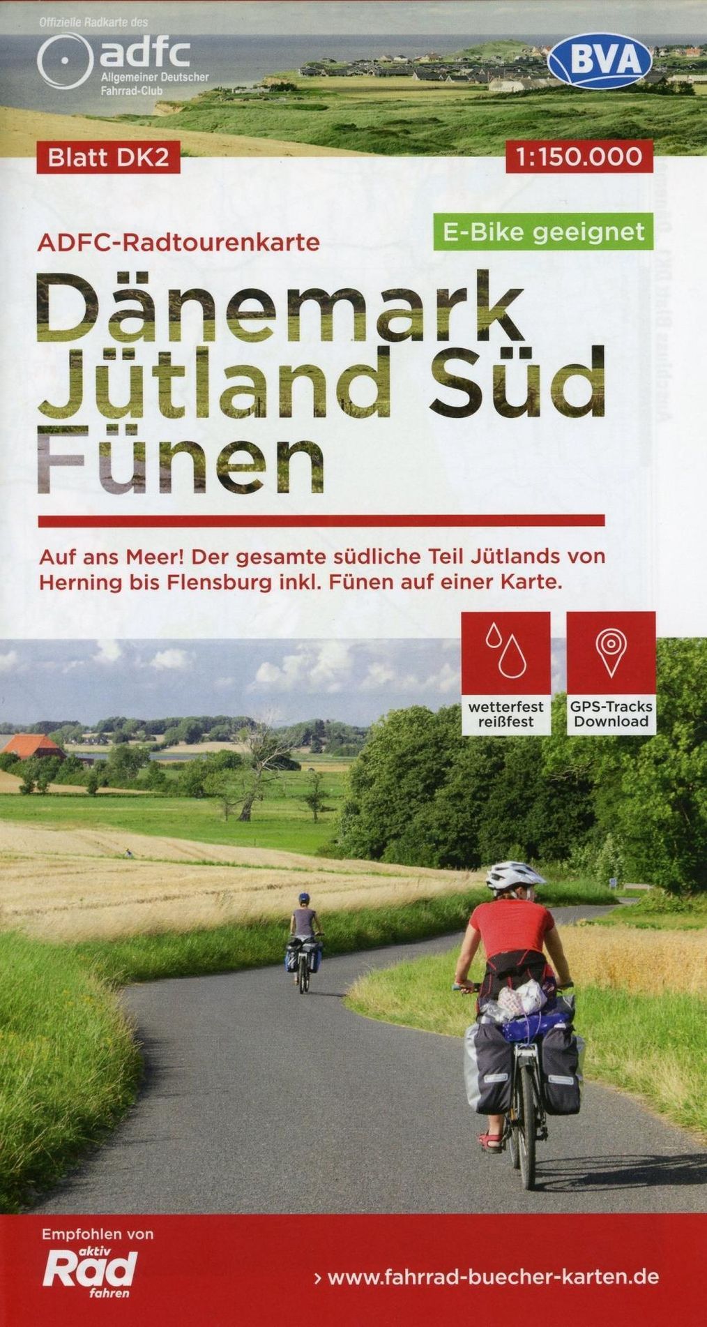 ADFC-Radtourenkarte Dänemark Jütland Süd Fünen, 1:150.000, reiß- und  wetterfest, GPS-Tracks Download, E-Bike geeignet Buch versandkostenfrei bei  Weltbild.de bestellen