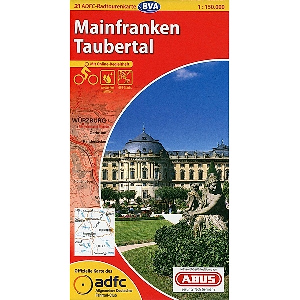ADFC-Radtourenkarte Mainfranken,Taubertal