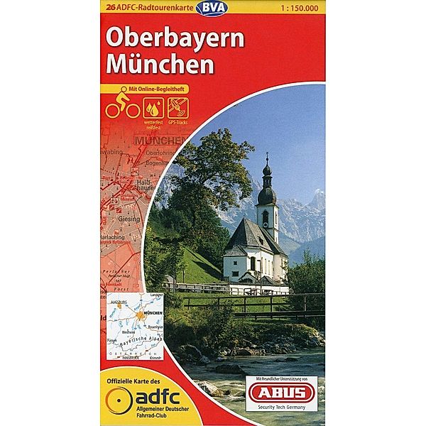 ADFC-Radtourenkarte Oberbayern, München