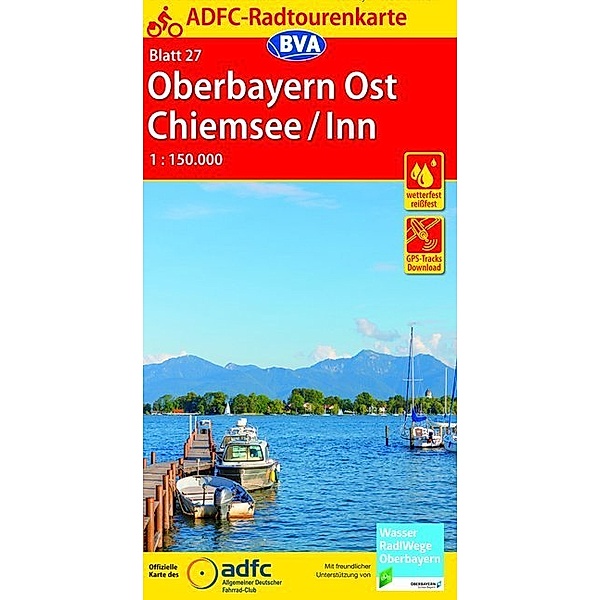 ADFC-Radtourenkarte Oberbayern Ost / Chiemsee / Inn
