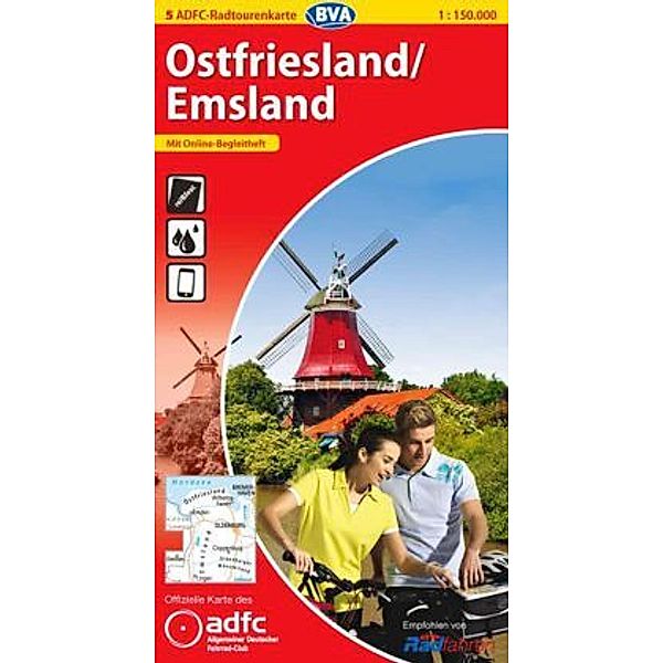 ADFC-Radtourenkarte Ostfriesland, Emsland