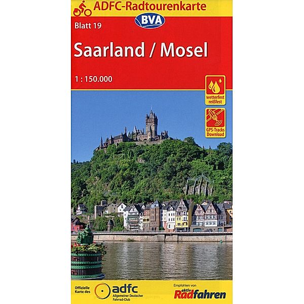 ADFC-Radtourenkarte Saarland / Mosel