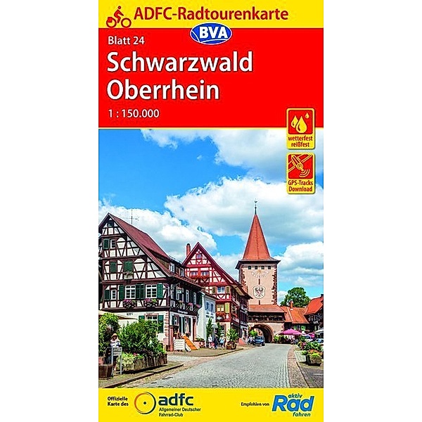 ADFC-Radtourenkarte Schwarzwald Oberrhein