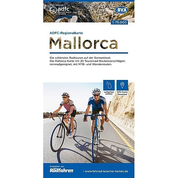 ADFC-Regionalkarte 1:75000 / ADFC-Regionalkarte Mallorca, 1:75.000, reiß- und wetterfest, GPS-Tracks Download