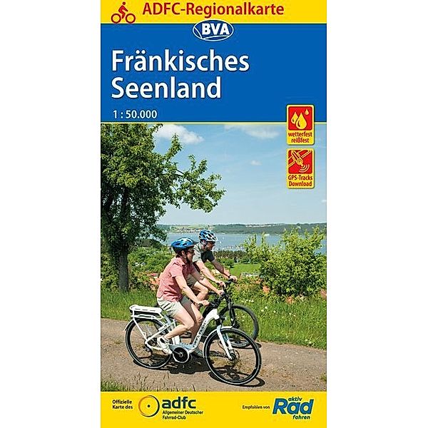 ADFC-Regionalkarte / ADFC-Regionalkarte Fränkisches Seenland, 1:50.000, reiss- und wetterfest, GPS-Tracks Download