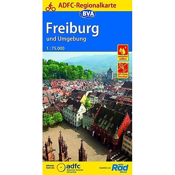 ADFC-Regionalkarte / ADFC-Regionalkarte Freiburg und Umgebung 1:75.000, reiß- und wetterfest, GPS-Tracks Download