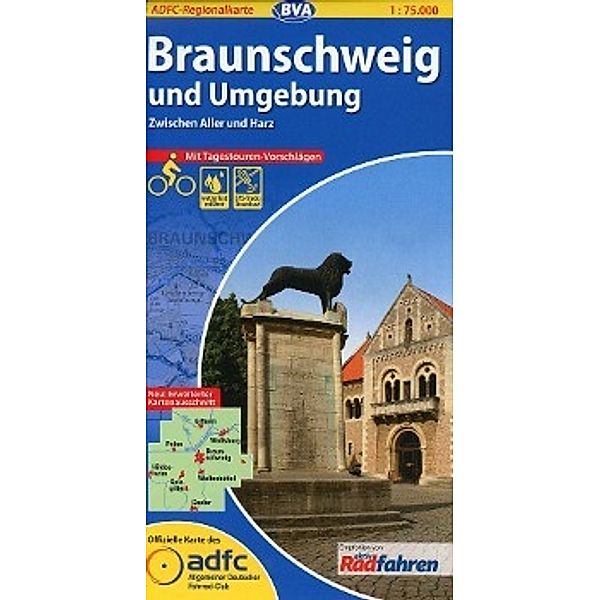 ADFC Regionalkarte Braunschweig und Umgebung