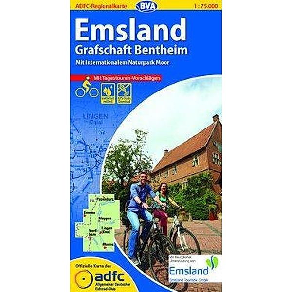 ADFC Regionalkarte Emsland, Grafschaft Bentheim