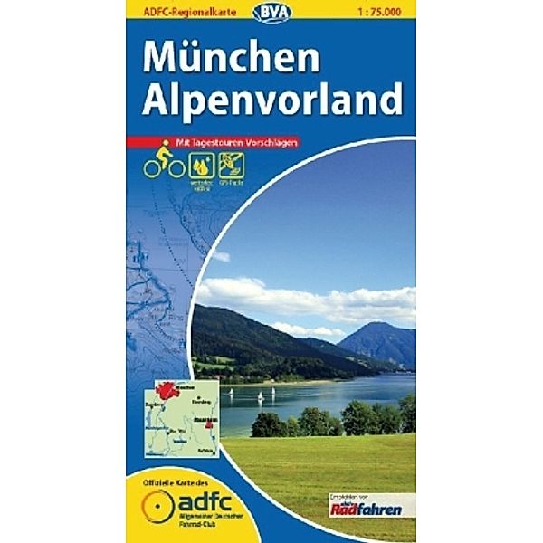 ADFC Regionalkarte München, Alpenvorland