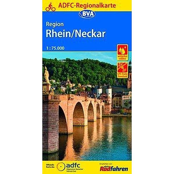 ADFC-Regionalkarte Region Rhein/Neckar