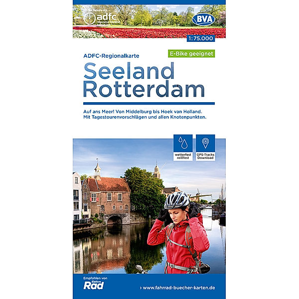 ADFC-Regionalkarte Seeland Rotterdam 1:75.000, reiss- und wetterfest, GPS-Tracks Download - E-Bike geeignet, Allgemeiner Deutscher Fahrrad-Club e.V. (ADFC)