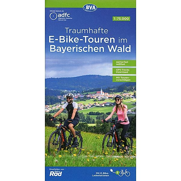 ADFC-Regionalkarte Traumhafte E-Bike-Touren im Bayerischen Wald, 1:75.000,  mit Tagestourenvorschlägen, reiß- und wetterf Buch versandkostenfrei bei  Weltbild.de bestellen