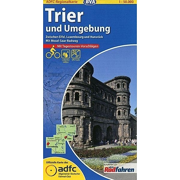 ADFC Regionalkarte Trier und Umgebung