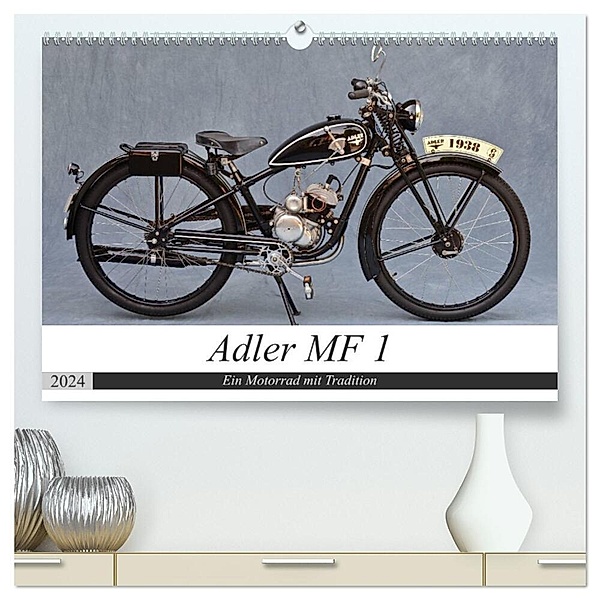 Adler MF 1 (hochwertiger Premium Wandkalender 2024 DIN A2 quer), Kunstdruck in Hochglanz, Ingo Laue