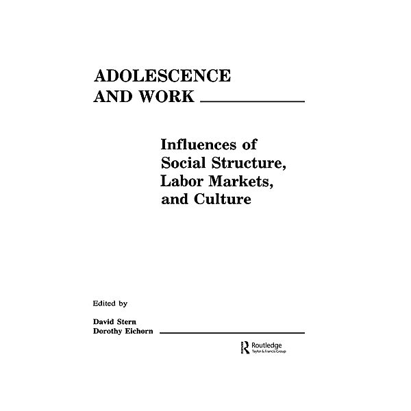 Adolescence and Work