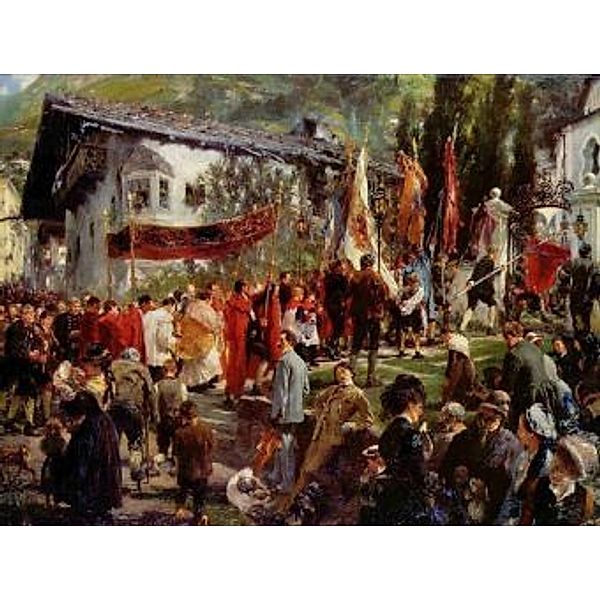 Adolf Friedrich Erdmann von Menzel - Fronleichnamsprozession in Hofgastein - 200 Teile (Puzzle)